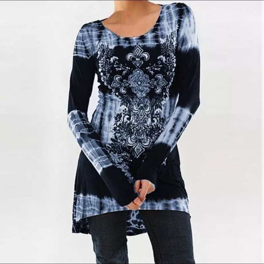 Boho Tie Dye Tunic